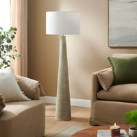 Ashley Modway Saylor Floor Lamp, White/Gray