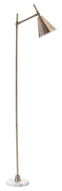 Ashley Relaxed Elegance Everly Floor Lamp, Brass