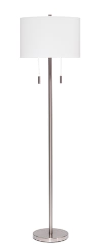 Ashley Lincoln Floor Lamp, Silver