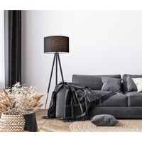 Ashley Adesso Louise Floor Lamp, Black