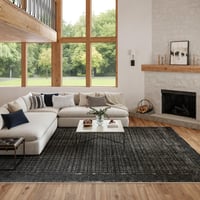 Ashley Nourison Home Nordic Geometric 8' x 10' Area Rug, Black/Taupe