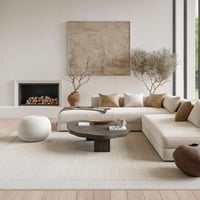 Ashley Nourison Home Nordic Geometric 8' x 10' Area Rug, Ivory