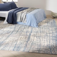 Ashley Calvin Klein Rush 9' x 12' Area Rug, Ivory/Blue