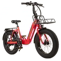 Nishiki Adult Minooka Utility Electric Road Bike | 20" | Men's | Red/White/Black | Bikes | Electric Bikes | Electric Bikes | Mens Electric Bikes