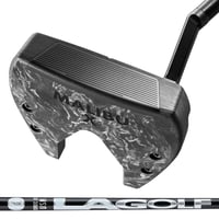 LA GOLF Malibu X Non-Face Balanced Slant Neck Putter, Men's, Carbon