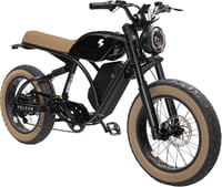 Volcon Brat Electric Bike | 20" | Men's | Black/Tan | Bikes | Electric Bikes | Electric Bikes | Unisex Electric Bikes