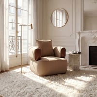 Christopher Knight Home Indoor Armchair with Wrap-Around Back and Accent Pillow Brown