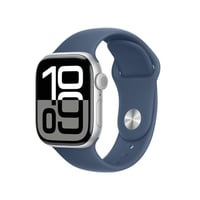 Apple Inc. Apple Watch Series 10 GPS 42mm Silver Aluminum Case with Denim Sport Band - S/M