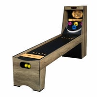 7.3 ft. Roll and Score 2-Player Arcade Game with Electronic Scoring and Ball Return System  Brown  by MD Sports