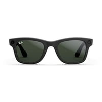 Ray-Ban Meta Wayfarer (Large ) Glasses with Meta Ai Audio Photo Video Compatibility Matte Black Clear to Green Transitions Lenses