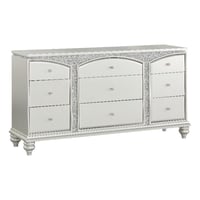 Acme Furniture Acme Maverick Wooden Legs Storage Dresser in Platinum