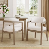 Christopher Knight Home Modern Dining Chairs  Open-Back  Solid Wood Frame  Light Ash  Set of 2