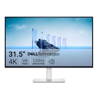 Dell 32 Plus 4K Monitor 31.5  UHD 120Hz VA Anti-glare Computer Display Ash White  S3225QS