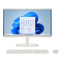 HP 22-dg0003w 21.45 inch FHD All-in-One Desktop Computer Pentium Silver J5040 8GB RAM 128GB SSD Windows 11 Home Cashmere White