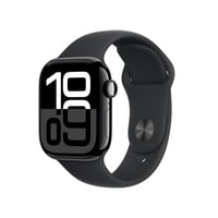 Apple Inc. Apple Watch Series 10 GPS + Cellular 42mm Jet Black Aluminum Case with Black Sport Band - S/M