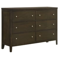 Coaster Fine Furniture Wilkes 6-drawer Dresser Cabinet Dark Cocoa