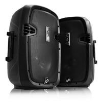 Sound Around Pyle Active Passive Bluetooth PA Dual Loudspeaker Sound System Kit & Microphones