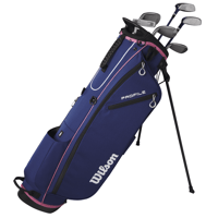 Wilson Women s Profile Complete Golf Set with Stand Bag Ladies Right Hand Navy/Pink/Silver