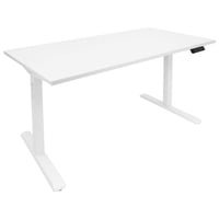 Mount-It! Electric Sit-Stand Desk with Extra-Wide Tabletop  White