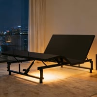 MOONMISS Electric Queen Size Adjustable Bed Base Frame for Stress Management Zero Gravity Bed with Wireless Remote 4 USB Ports