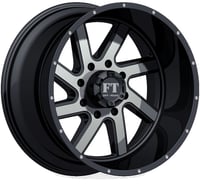 BSI WHEELS INC 22X12 8-180 OFF ROAD FT-1 Machined Face/Black Wheel -44/130.6