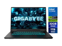 GIGABYTE Gaming A16 16 Laptop Intel Core i7-13620H 16GB RAM 1TB SSD GeForce RTX 5070 Ti IPS 165Hz Titanium Black DXHG4USCC4SH