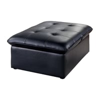 Leovanni Furniture of America Contemporary Faux Leather Houdanya Futon Chair Black