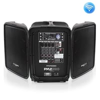 Sound Around Pyle Stage and Studio 8 Inch Bluetooth PA Loud Speaker and Amplifier Mixer Kit