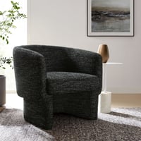 Modway Muse Barrel Accent Chair in Charcoal