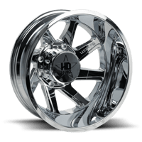 LUXXX HD DUALLY Luxxx HD14 Front Dually Wheel 20 x8.25 8x165mm +115 Offset 121.3mm Hub Chrome Finish
