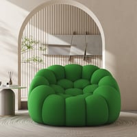 Gewnee Pumpkin Bean Bag Sofa Chair - Filled  Comfy Lazy Sofa for Dorm  Apartment  Living Room