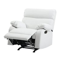 Glory Furniture Distributors Glory Furniture Manny Rocker Recliner in White Color