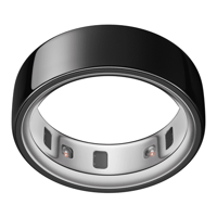 Oura Ring 4  Black  Size 14  Smart Wearable  Sleep  Fitness & Heart Rate Tracker  8-Day Battery (Size Before You Buy)