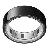Oura Ring 4 Black Size 4 Smart Wearable Sleep Fitness & Heart Rate Tracker 8-Day Battery (Size Before You Buy)