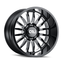 Cali Off-Road Summit-9110 20X10 8X165.1 -25Et 125.2Cb Gloss Black/Milled Spokes