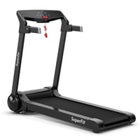 Gymax Folding Electric Treadmill 3.0 HP Exercise Running Machine with App Control Silver