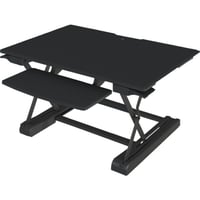 Amer Mounts Sit‑Stand Integrated Desk Workstation  33.07 lb Load Capacity 23.9  H x 19.1  W  Steel/Plastic/Wood  Multicolor