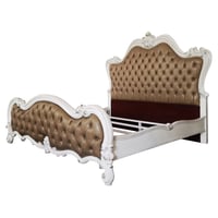 Acme Furniture ACME Versailles II Eastern King Bed in Vintage Gray Polyurethane and Bone White