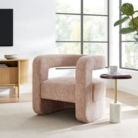 Modway Jaylin Accent Chair in Blush