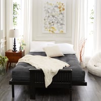 Sorra Home - 8 inch Reversible Tufted Futon Mattress  Queen Size