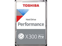 Toshiba X300 PRO 18TB High Workload Performance for Creative Professionals 3.5-Inch Internal Hard Drive – Up to 300 TB/Year Workload Rate CMR SATA 6 GB/s 7200 RPM 512 MB Cache - HDWR51JXZSTB