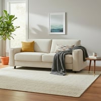 AC Pacific Modern Contemporary Upholstered Corduroy Plush Tufted Sofa  Beige