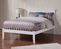 AFI Madison Queen Solid Wood Platform Bed  White