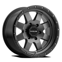 Raceline 935G-DEFENDER 18  Cast Aluminum Wheel  DEFENDER GUNMETAL 18X9 8X165.1 -12mm Fits select: 2003-2005 HUMMER H2  2003-2008 DODGE RAM 3500 ST/SLT