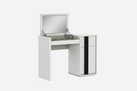 HomeRoots 39  X 17  X 30  White iron Vanity Dresser