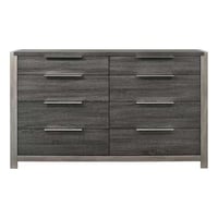 ACME Furniture ACME Casimiro Transitional Wood 8-Drawer Rectangular Dresser in Gray
