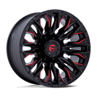 Fuel 1PC Cast Aluminum Wheel D823 20x9 8x180 G-BLK MILL C-RED 1mm  D82320901850