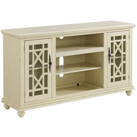 Martin Svensson Home Elegant 2 Door TV Stand for TVs up to 65   Antique White