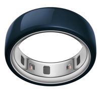 Oura Ring 4 Ceramic  Midnight Blue  Size 6  Smart Wearable  Sleep  Fitness & Heart Rate Tracker  8-Day Battery (Size Before You Buy)