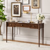 My Texas House Adler Writing Desk  Provincial Brown
